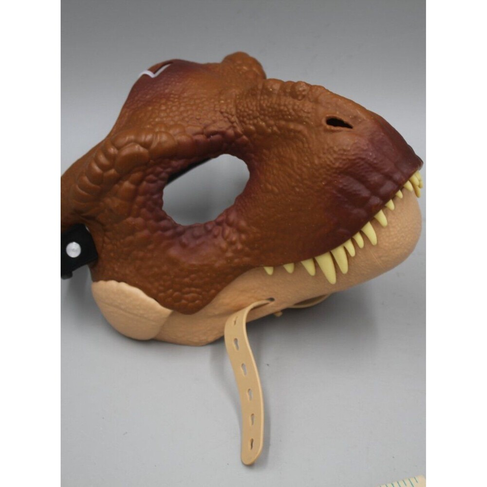 Realistic Dinosaur T-Rex Mask Move Jaw NO Sound Hard Plastic Dino Kids Adult